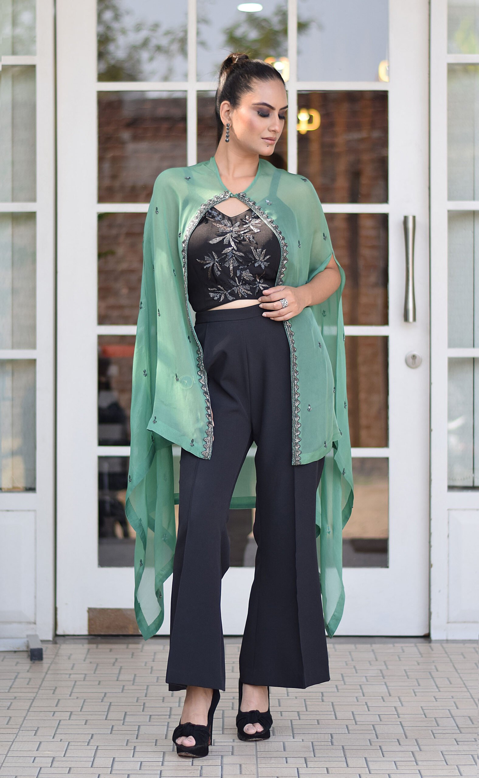 Black & Green 3 pc Co-ord set - Image 4
